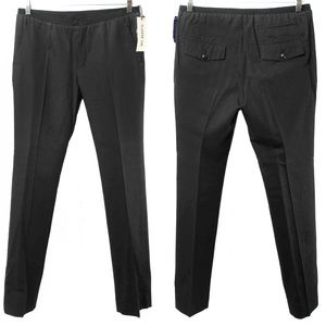 MY PANT’S Black Wool Blend Sleek Dress Trouser Pants NWT
